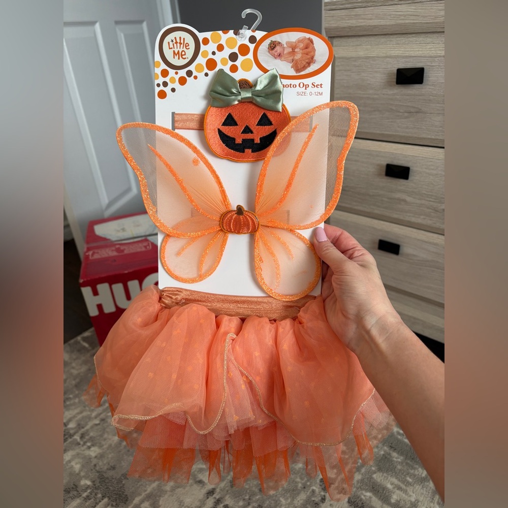 Orange Pumpkin Fairy Photo Op for Babies